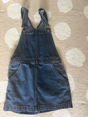 Free People Vintage-Style Blue Denim Overalls